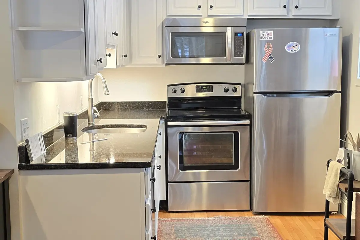 Dated Oak to Modern White Cabinet Transformation